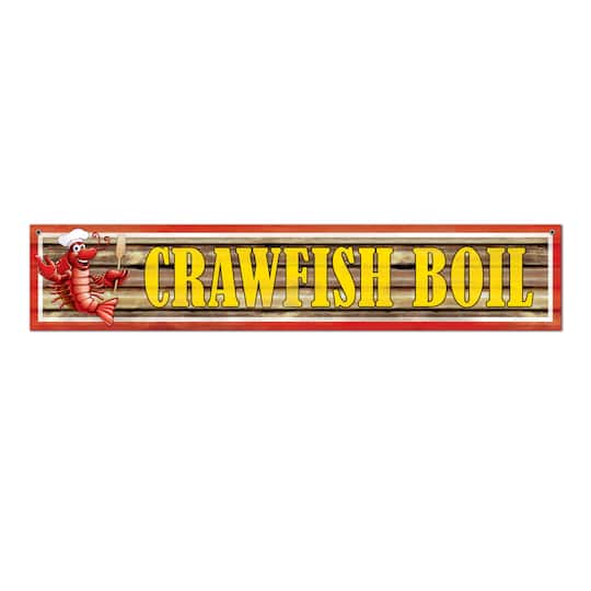 Beistle 12" x 5Ft Crawfish Boil Banner | Michaels®
